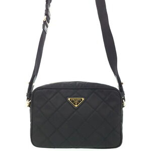 PRADA Quilted Shoulder Bag Black